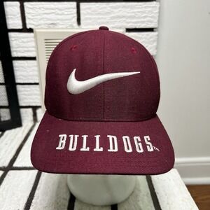 Vintage Nike Mississippi Bulldogs Hat Team Sports SnapBack Cap MSU